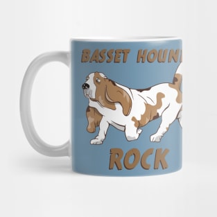 BASSET HOUNDS ROCK Mug
